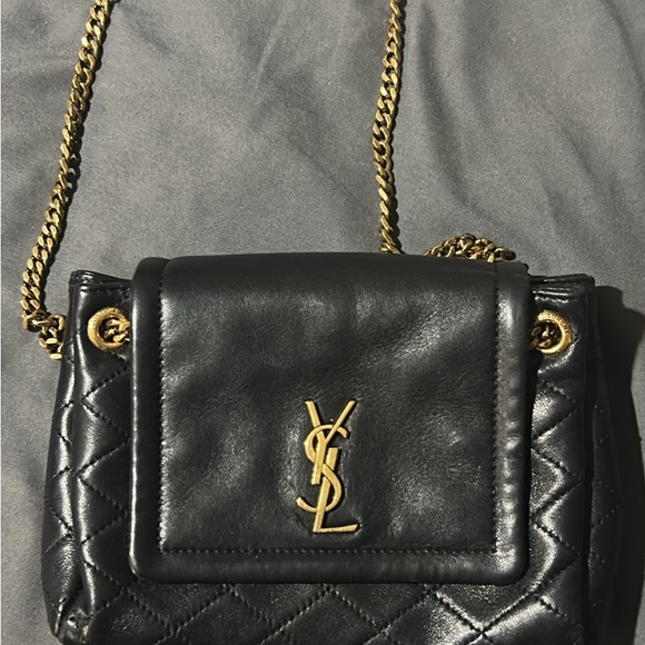 YSL Mini Nolita Purse (Black and Gold) - Picture 2 of 5